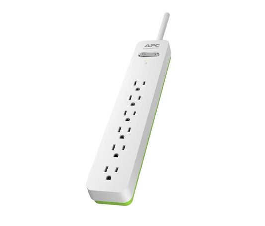 Apc Pe66W Surge Protector Green, White 6 Ac Outlet(S) 120 V 1.83 M