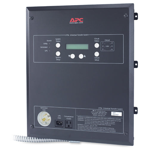 Apc Universal Transfer Switch 6-Circuit 120V Power Supply Unit Black