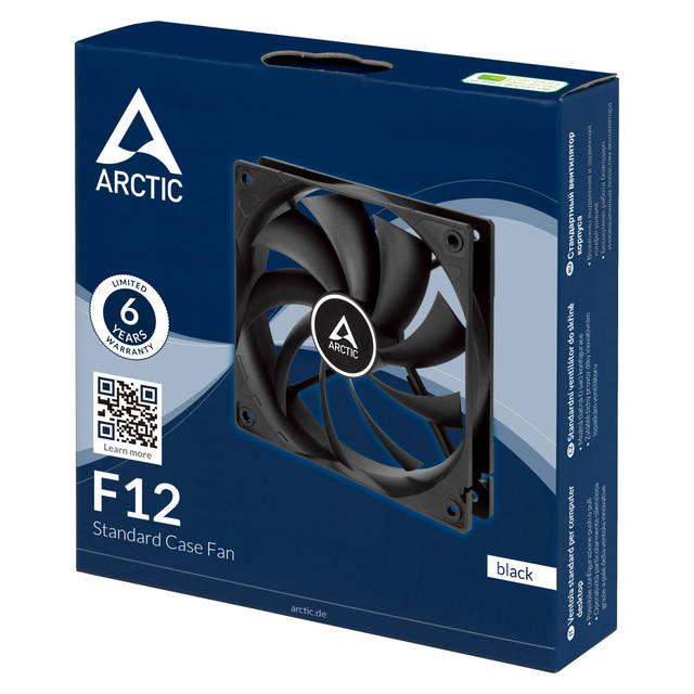 Arctic Acfan00201A 120Mm F12 Standard Case Fan (Black)