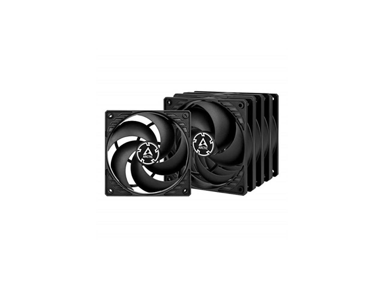 Arctic P12 Pwm Pst (Black/Black) Value Pack 5Pack - Pressure-Optimised 120 Mm Fan With Pwm And Pst (Pwm Sharing Technology)