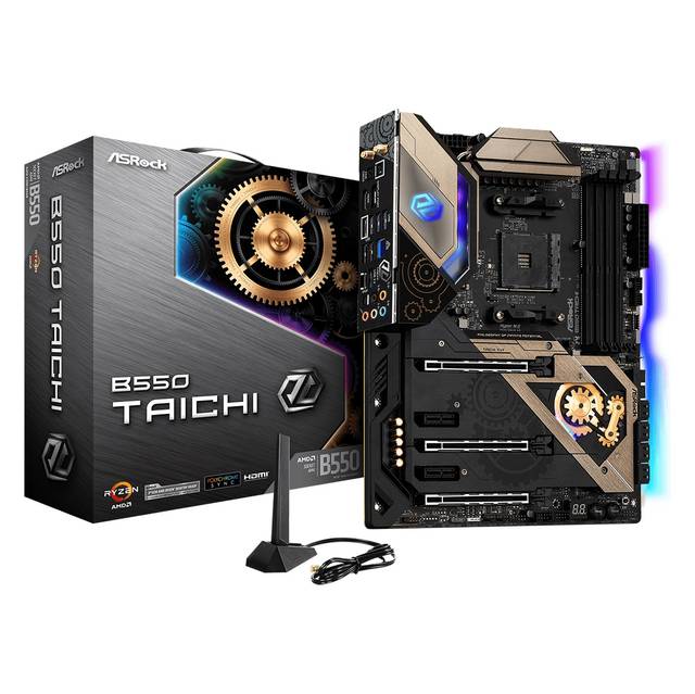 Asrock B550 Taichi Socket Am4/ Amd B550/ Ddr4/ Quad &3-Way Crossfirex/ Sata3&Usb3.2/ M.2/ Wifi&Bluetooth/ Atx Motherboard