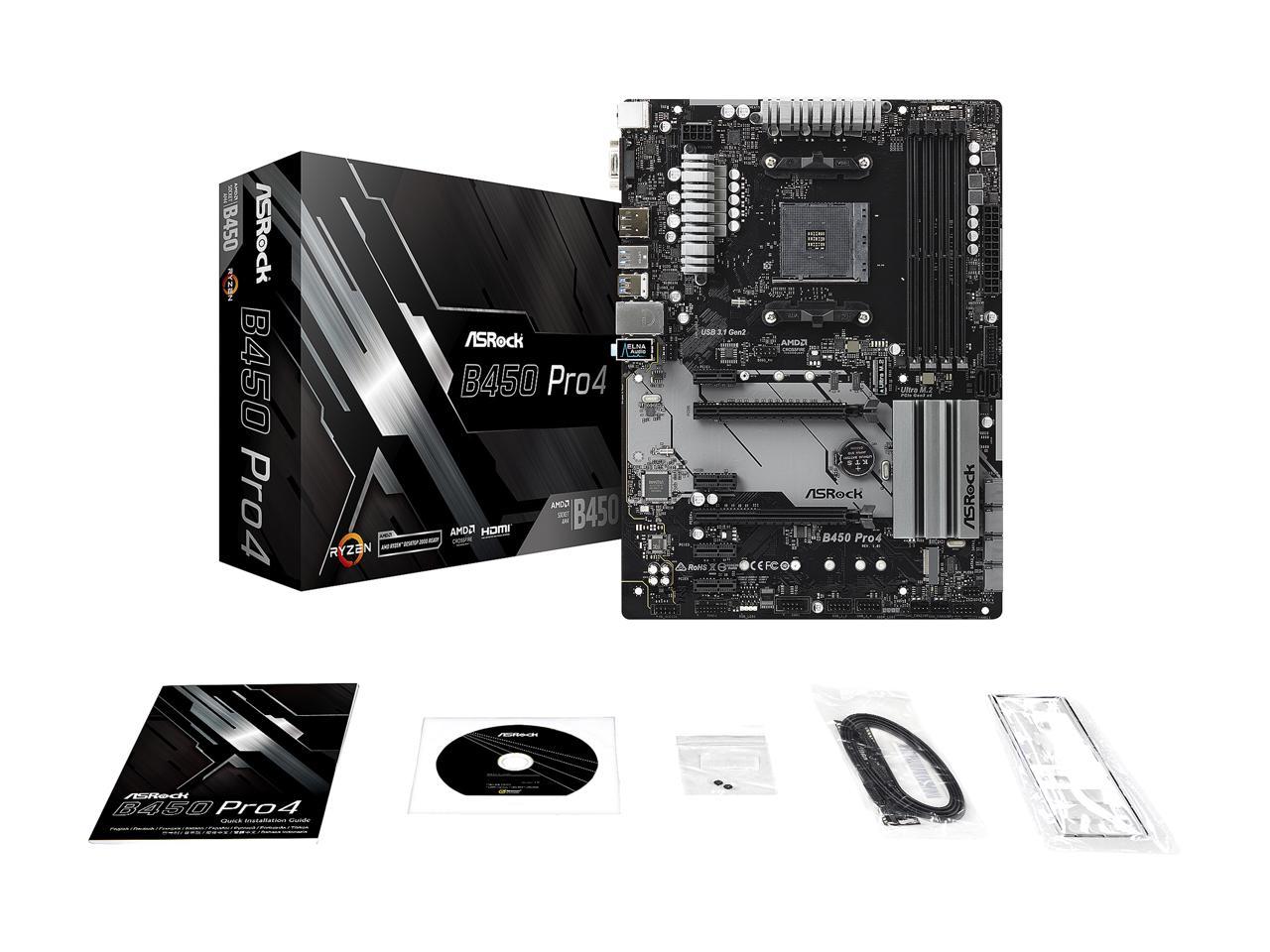 Asrock b450 best sale pro4 am4