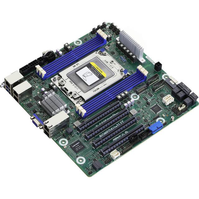 Asrock Rack Romed6U-2L2T Single Socket Sp3 Lga 4094/ Ddr4/ Sata3&Usb3.1/ V&2Gbe/ Micro-Atx Motherboard