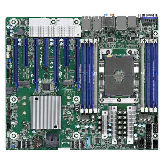 Asrock Rack Wc621D8A-2T Single Socket P Lga3647/ Intel C621/ Ddr4/ Sata3&Usb 3.1/ V&A&2Gbe/ Ceb Server Motherboard