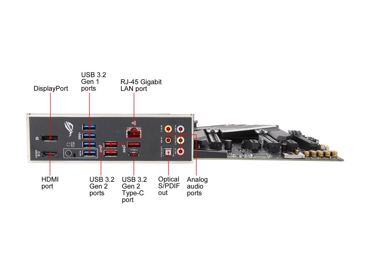 Asus Amd Am4 Rog Strix X570-F Gaming Atx Motherboard With Pcie 4.0, Dual M.2, Sata 6Gb/S, Usb 3.2 Gen 2