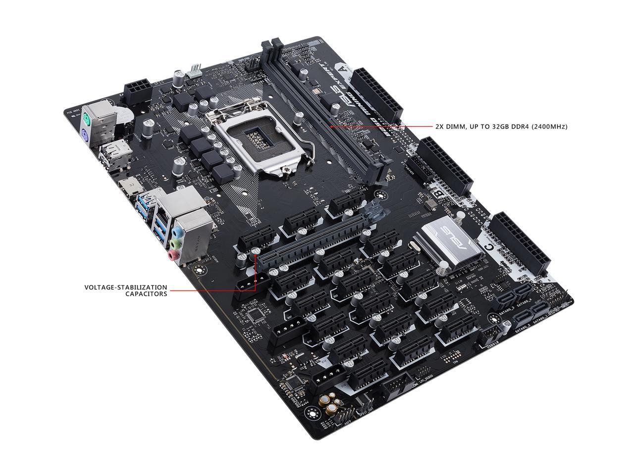 Asus B250 Mining Expert Lga 1151 Intel B250 Hdmi Sata 6Gb/S Usb 3.1 Atx Intel Cryptocurrency Mining Motherboard