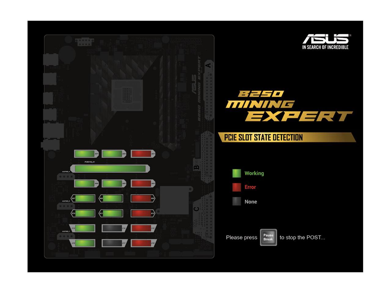 Asus B250 Mining Expert Lga 1151 Intel B250 Hdmi Sata 6Gb/S Usb 3.1 Atx Intel Cryptocurrency Mining Motherboard