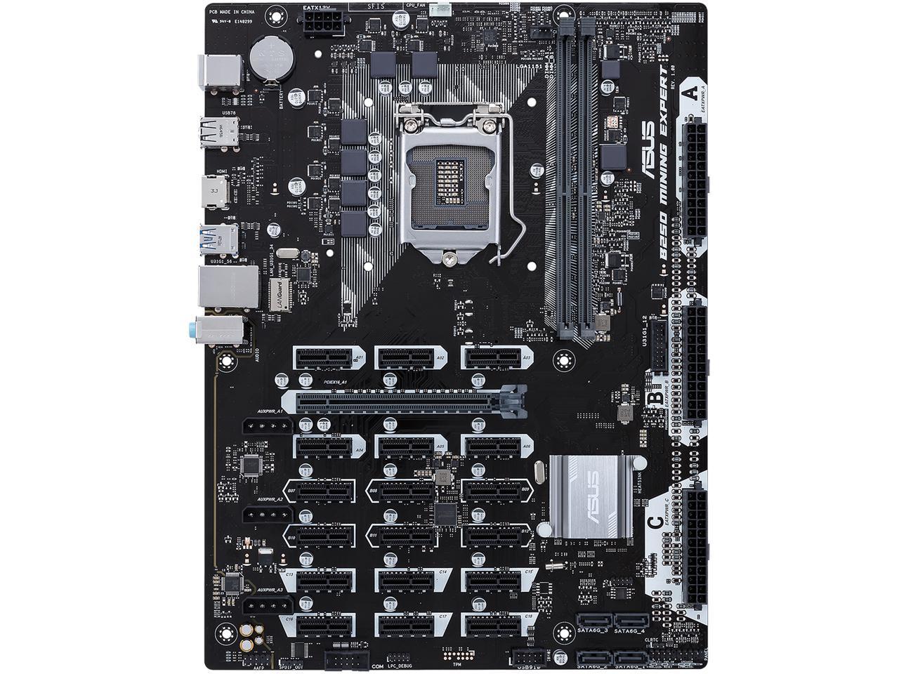 Asus B250 Mining Expert Lga 1151 Intel B250 Hdmi Sata 6Gb/S Usb 3.1 Atx Intel Cryptocurrency Mining Motherboard