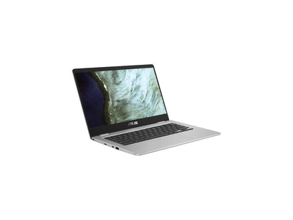Asus Chromebook C423Na-Db42F 14.0 Inch Intel Celeron N3350 1.1Ghz/ 4Gb Lpddr4/ 32Gb Emmc/ Usb3.2/ Chrome Os Notebook (Silver)