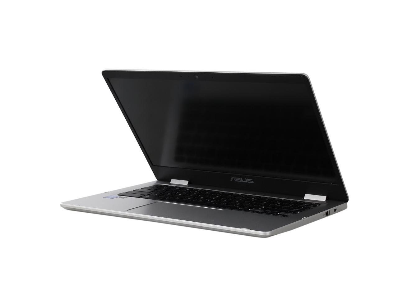 Asus Chromebook C423Na-Dh02 14 Inch Intel Celeron N3350 1.1Ghz/ 4Gb Lpddr4/ 32Gb Emmc/ Usb3.1/ Chrome Notebook (Silver)