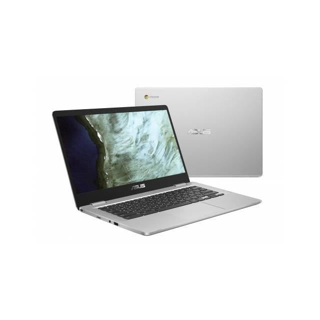 Asus Chromebook C423Na-Dh02 14 Inch Intel Celeron N3350 1.1Ghz/ 4Gb Lpddr4/ 32Gb Emmc/ Usb3.1/ Chrome Notebook (Silver)