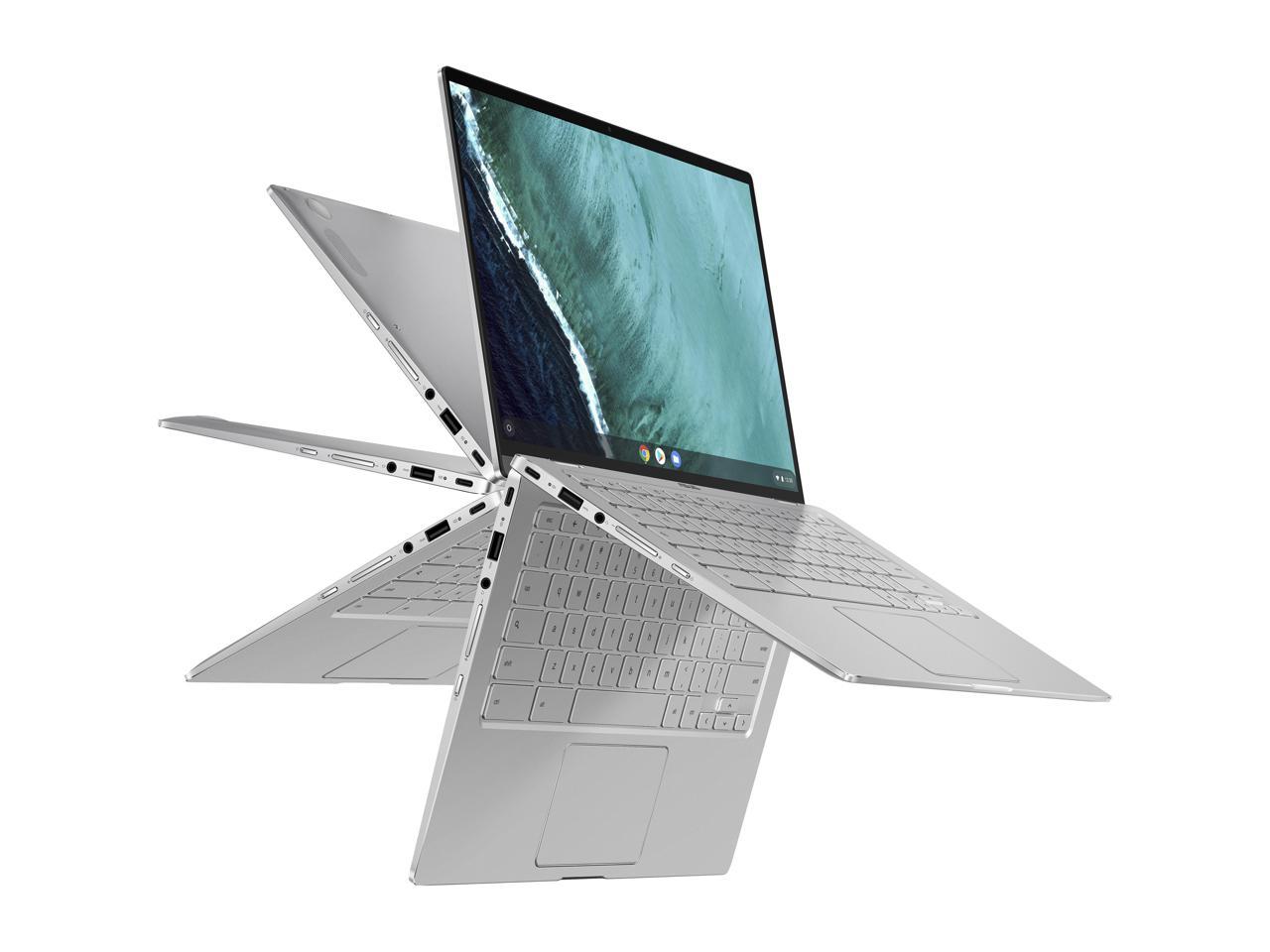 Asus Chromebook Flip C434Ta-Dsm4T 14.0 Inch Intel Core M3-8100Y 1.1Ghz/ 4Gb Lpddr3/ 64Gb Emmc/ Chrome Os Notebook (Silver)