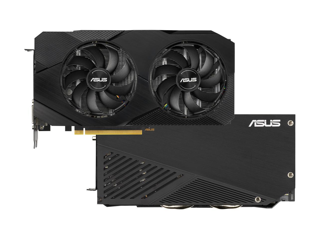 Asus Geforce Rtx 2060 Overclocked 6G Gddr6 Dual-Fan Evo Edition Vr Ready Hdmi Displayport Dvi Graphics Card (Dual-Rtx2060-O6G-Evo)