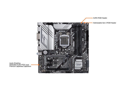 Asus Prime Z590M-Plus Lga 1200 Intel Z590 Sata 6Gb/S Micro Atx Intel Motherboard