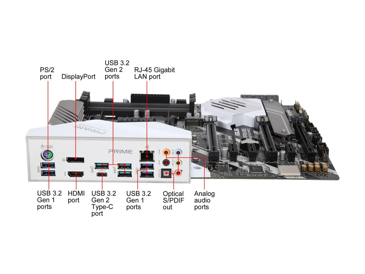 Asus Prime X570-Pro Ryzen 3 Am4 With Pcie Gen4, Dual M.2, Hdmi, Sata 6Gb/S Usb 3.2 Gen 2 Atx Motherboard