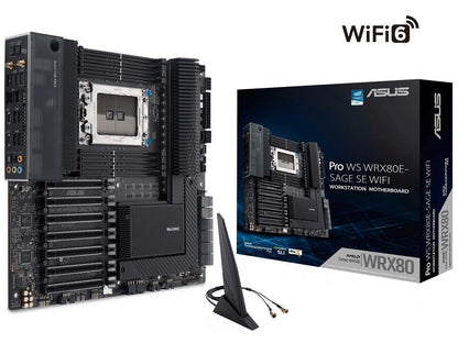 Asus Pro Ws Wrx80E-Sage Se Wifi Swrx8 Amd Wrx80 Sata 6Gb/S Extended Atx Amd Motherboard