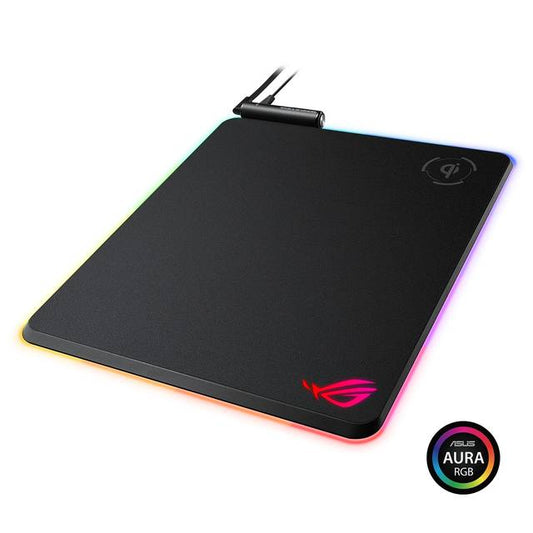 Asus Rog Balteus Qi Vertical Gaming Mouse Pad With Wireless Qi Charging Zone