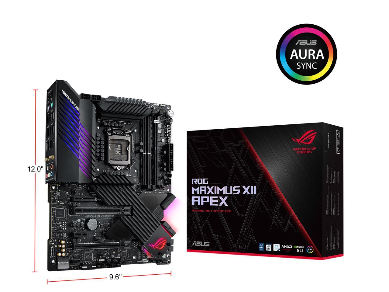 Asus Rog Maximus Xii Apex (Wifi 6) Lga 1200 Intel Z490 Sata – TeciSoft