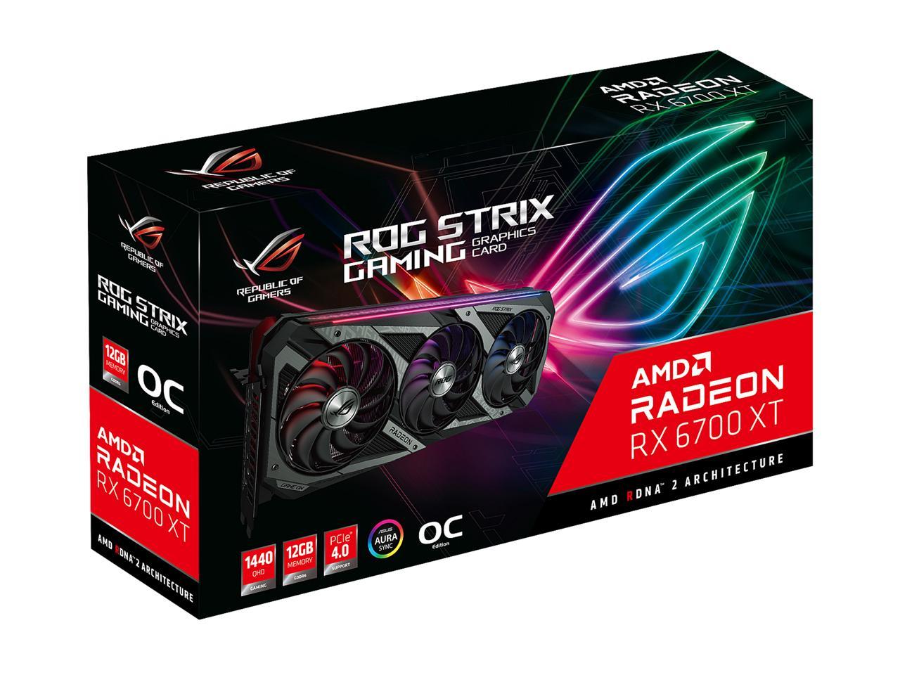 Asus Rog Strix Radeon Rx 6700 Xt Oc Edition Gaming Graphics Card