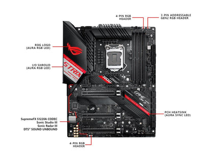 Asus Rog Strix Z490-H Gaming Lga 1200 (Intel 10Th Gen) Intel Z490 Sata 6Gb/S Atx Intel Motherboard
