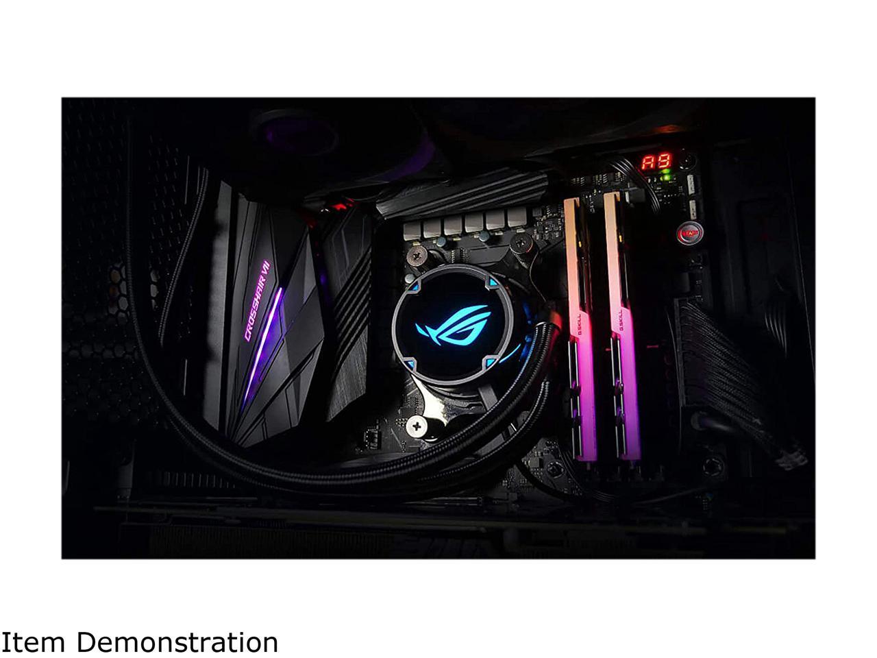 Asus Rog Strix Lc 240 Rgb All-In-One Liquid Cpu Cooler 240Mm Radiator, Intel 115X/2066 And Amd