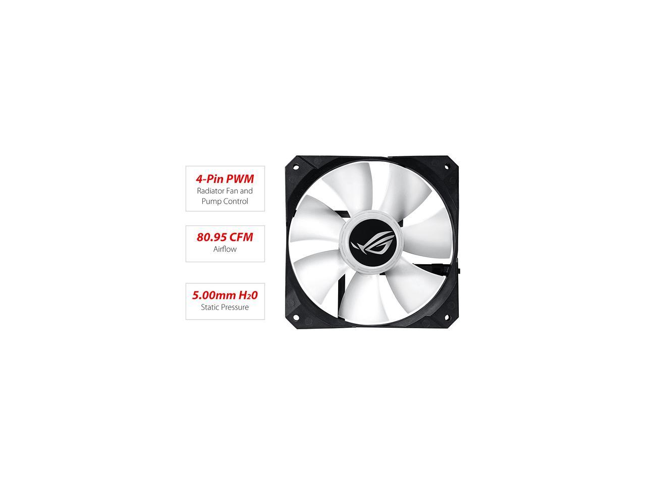 Asus Rog Strix Lc 360 Rgb All-In-One Liquid Cpu Cooler 360Mm Radiator, Intel 115X/2066 And Amd