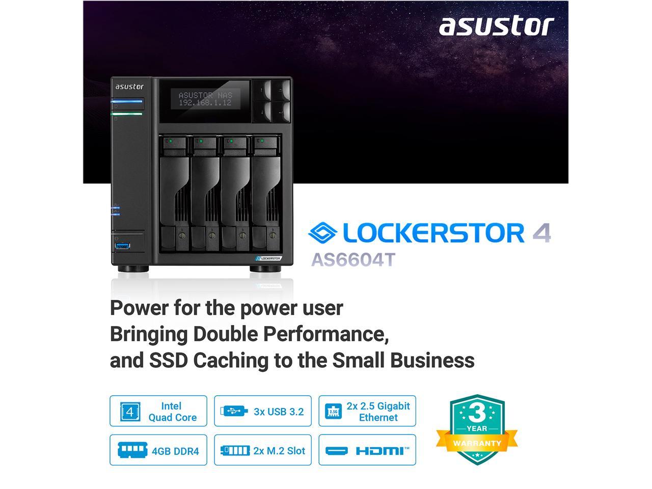 Asustor As6604T 4-Bay Nas