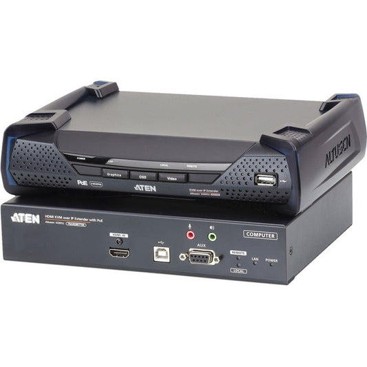 Aten 4K Hdmi Single Display Kvm Over Ip Transmitter With Poe-Taa Compliant