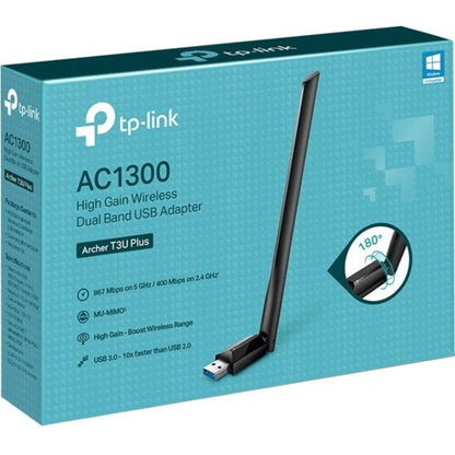 Ac1300 High Gain Wrls Dual Band,Usb Adapter