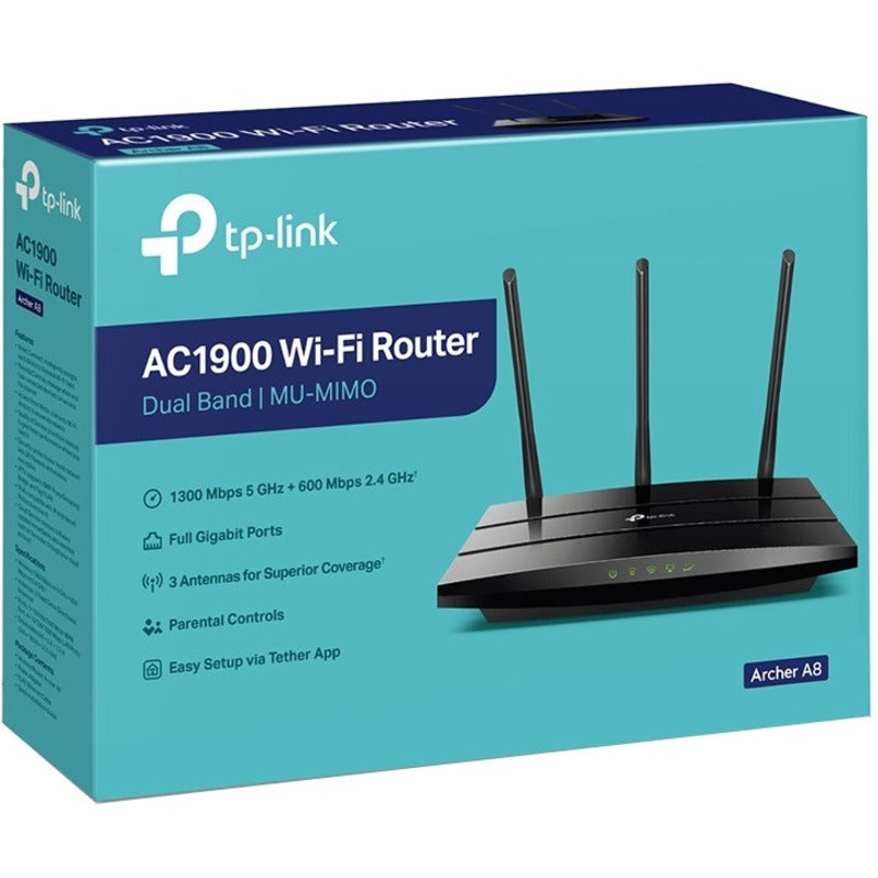 Ac1900 11Abgnac 1300Mbps 5Ghz,Mumimo Wifi Router Spi Psk 4Ports