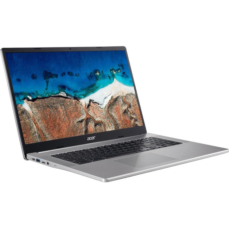 Acer Chromebook Cb317-1H-C41X 43.9 Cm (17.3") Full Hd Intel® Celeron® 4 Gb Lpddr4X-Sdram 32 Gb Flash Wi-Fi 6E (802.11Ax) Chrome Os Silver