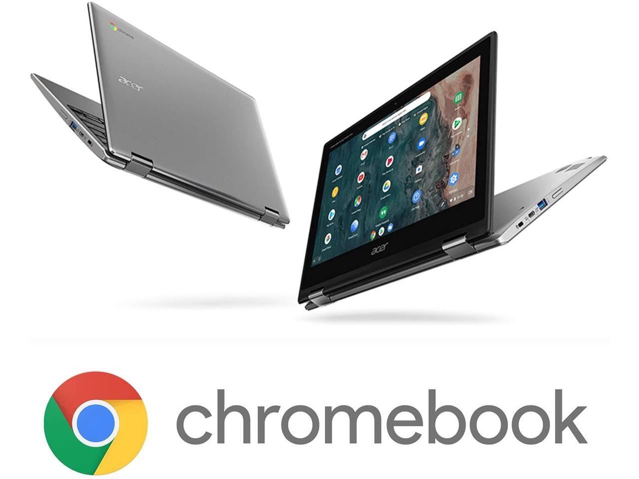 Acer Chromebook Spin 311 Cp311-2H-C679 11.6 Inch Intel Celeron N4000 1.1Ghz/ 4Gb Lpddr4/ Usb3.1/ Chrome Laptop (Pure Silver)