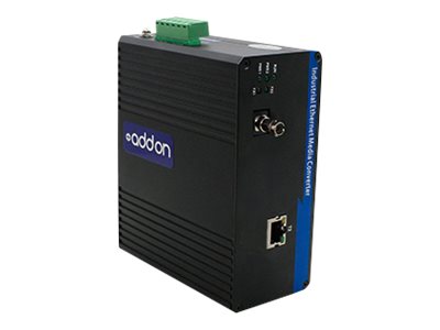 Addon 1 10/100/1000Base-Tx(Rj-45) To 1 1000Base-Bxd(St) Smf 1550Nmtx/1310Nmrx 20Km Industrial Media Converter