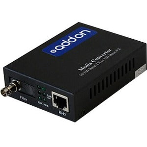 Addon 10/100/1000Base-Tx(Rj-45) To 1000Base-Bxd(St) Bidi Smf 1550Nm/1490Nm 40Km Media Converter