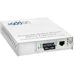 Addon 10/100Base-Tx(Rj-45) To 100Base-Lx(Sc) Smf 1310Nm 20Km Managed Media Converter