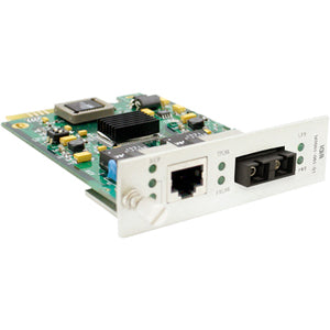 Addon 10/100Base-Tx(Rj-45) To 100Base-Lx(Sc) Smf 1310Nm 40Km Media Converter Card For Our Rack Or Standalone Systems