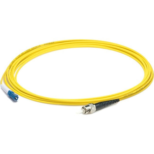 Addon 12M Lc (Male) To St (Male) Straight Yellow Os2 Simplex Lszh Fiber Patch Cable