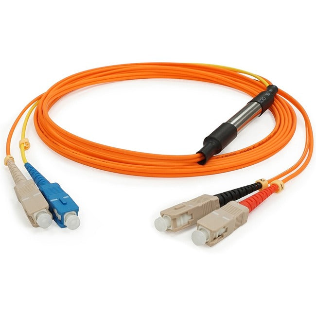 Addon 1M Sc (Male) To Sc (Male) Orange Om2 & Os1 Duplex Fiber Mode Conditioning Cable