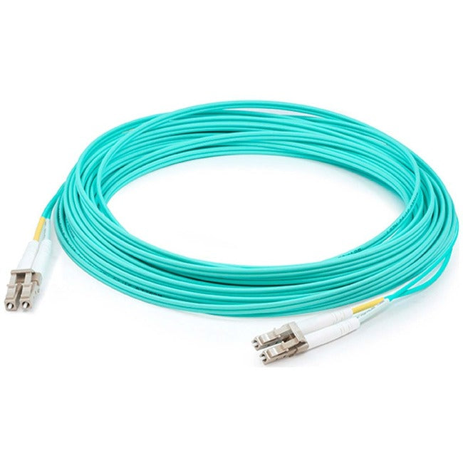 Addon 22M Lc (Male) To Lc (Male) Aqua Om4 Duplex Fiber Ofnr (Riser-Rated) Patch Cable
