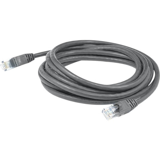 Addon 25Ft Rj-45 (Male) To Rj-45 (Male) Straight Gray Cat6A Utp Pvc Copper Patch Cable