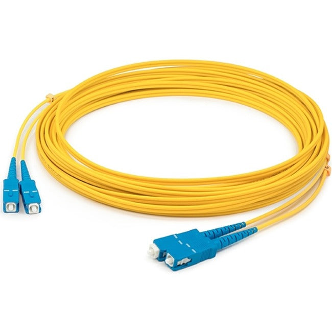 Addon 25M Sc (Male) To Sc (Male) Yellow Os2 Duplex Fiber Ofnr (Riser-Rated) Patch Cable