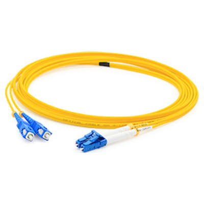 Addon 2M Fc (Male) To Lc (Male) Yellow Os2 Duplex Fiber Ofnr (Riser-Rated) Patch Cable