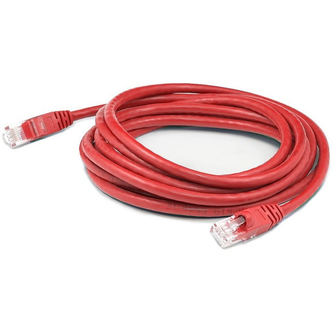 Addon 30Ft Rj-45 (Male) To Rj-45 (Male) Straight Red Cat6 Utp Pvc Copper Patch Cable