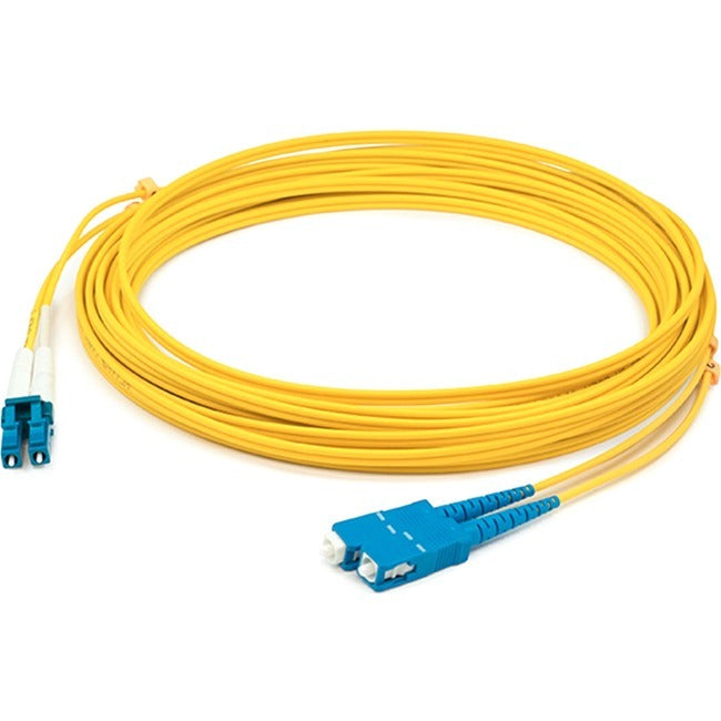 Addon 35M Lc (Male) To Sc (Male) Straight Yellow Os2 Duplex Plenum Fiber Patch Cable