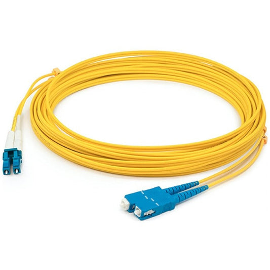 Addon 37M Lc (Male) To Sc (Male) Straight Yellow Os2 Duplex Plenum Fiber Patch Cable