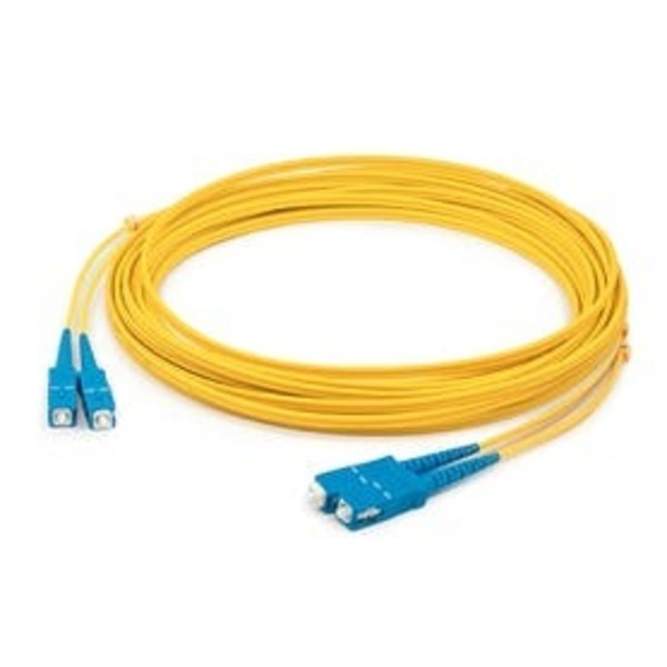 Addon 5M Asc (Male) To Sc (Male) Yellow Os2 Duplex Fiber Ofnr (Riser-Rated) Patch Cable