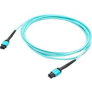 Addon 5M Arista Networks Cab-M12Pm12P-M5 Compatible Mpo (Male) To Mpo (Male) 12-Strand Aqua Om4 Crossover Fiber Ofnr (Riser-Rated) Patch Cable