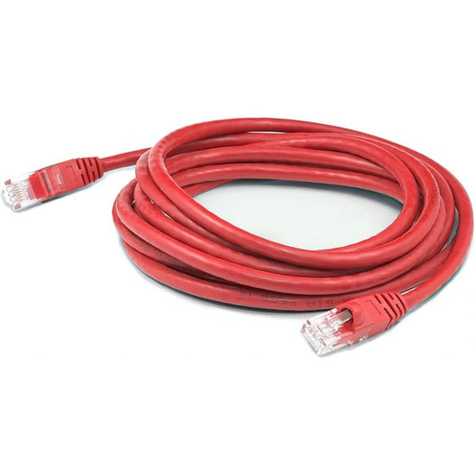 Addon 6In Rj-45 (Male) To Rj-45 (Male) Straight Red Cat6A Utp Pvc Copper Patch Cable