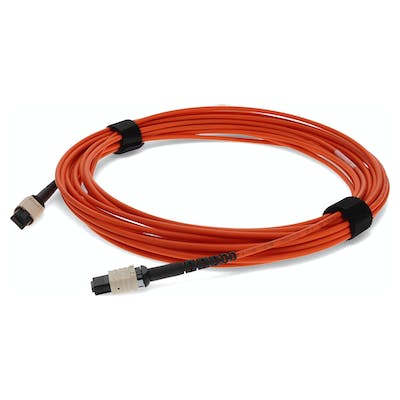 Addon 8M Mpo (Female) To Mpo (Female) 12-Strand Orange Om1 Crossover Fiber Ofnr (Riser-Rated) Patch Cable