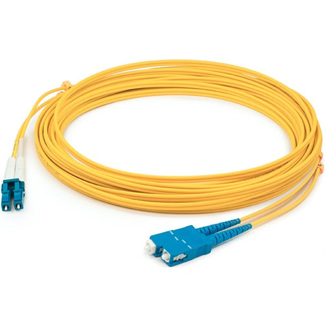 Addon 91M Lc (Male) To Sc (Male) Straight Yellow Os2 Duplex Lszh Fiber Patch Cable